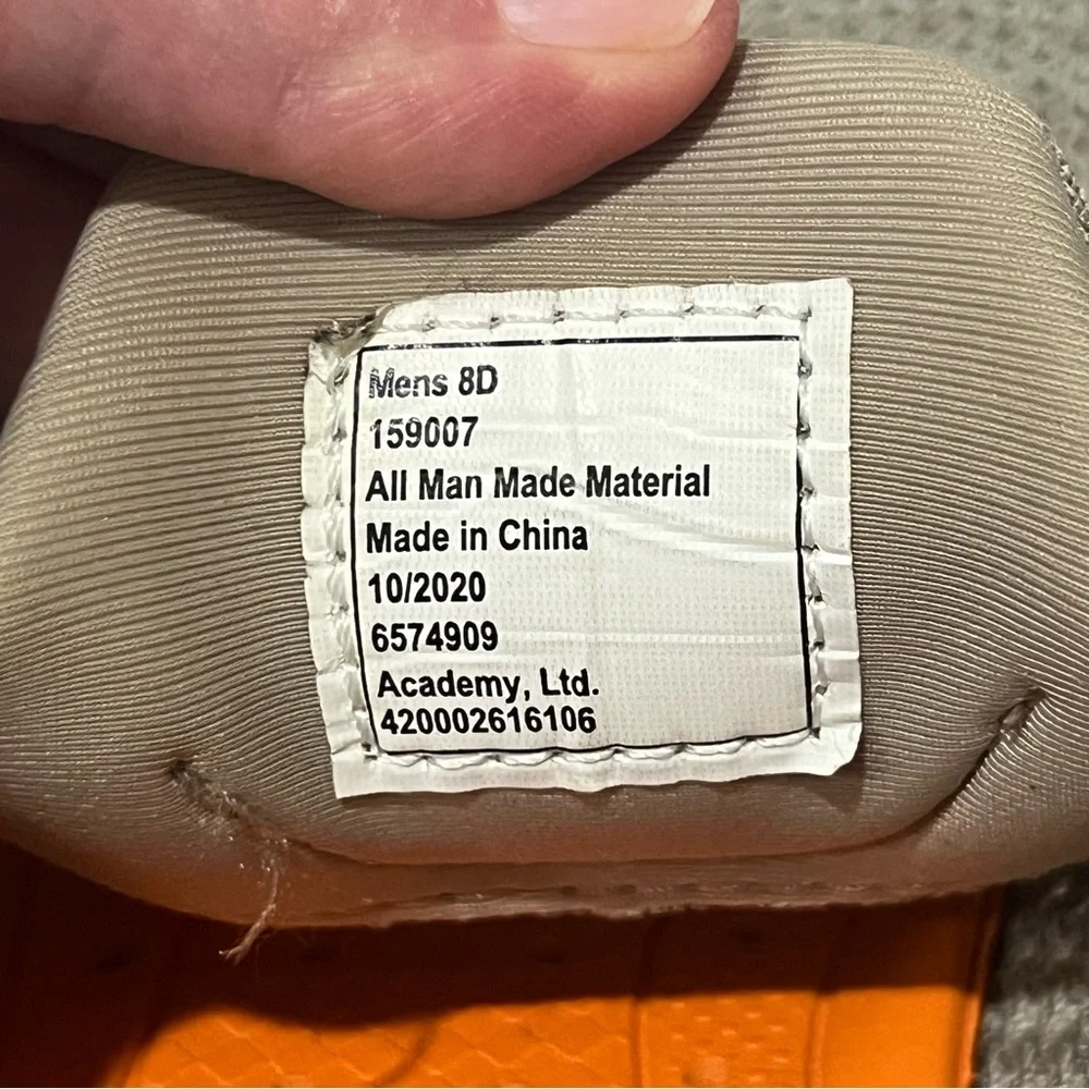 Magellan Outdoors Men's Tidewater Boat Shoes - Beige/ Orange Size 8 Men’s‎